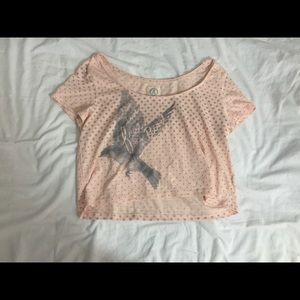 American Eagle cropped tee